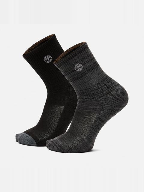 Timberland Men's Mystic River 2-Pack Casual Crew Socks