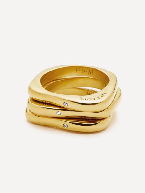 MISSOMA X Harris Reed 18ct Gold-Plated Self-Love Stacking Rings