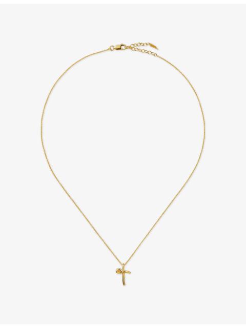MISSOMA Curly Molten Mini Initial T 18ct Gold Vermeil Necklace