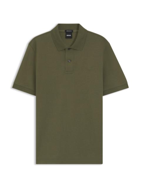 BOSS PALLAS POLO SHIRT IN COTTON PIQUÉ WITH EMBROIDERED LOGO