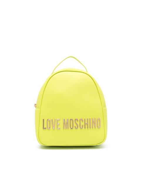 Moschino logo-lettering backpack