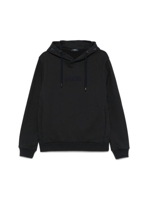 Logo cotton hoodie