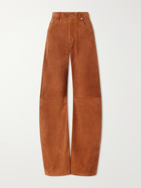 GABRIELA HEARST Amoret Suede Wide-leg Pants
