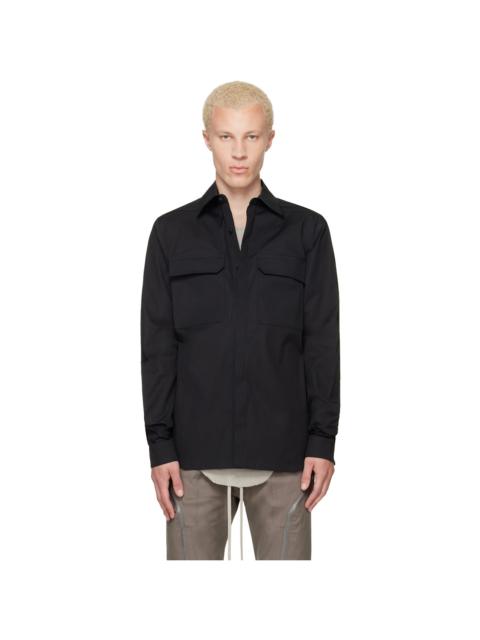 Rick Owens Black Tower Work Shirt