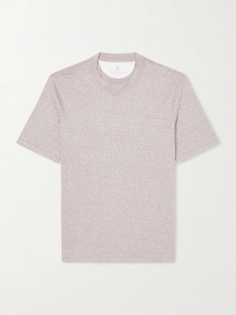 Brunello Cucinelli Slub Linen and Cotton-Blend Jersey T-Shirt