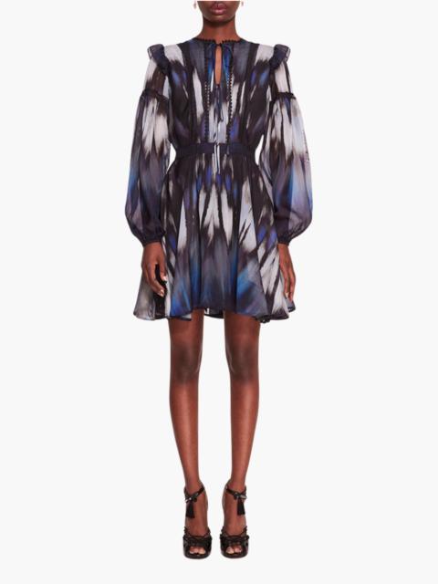 Marchesa ABSTRACT VISCOSE MINI DRESS