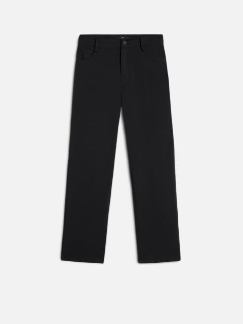 7 For All Mankind Luxe Performance Knit Calie Straight Ankle in Black