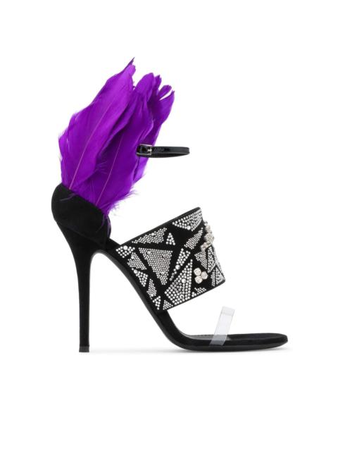 Giuseppe Zanotti Talia feather-detail sandals