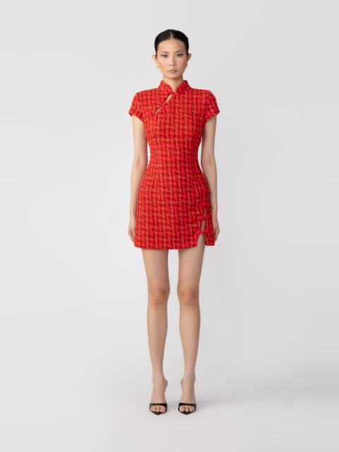 SAU LEE IRIS TWEED DRESS