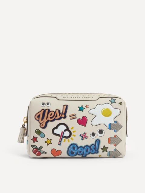 Anya Hindmarch All Over Stickers Important Things Pouch