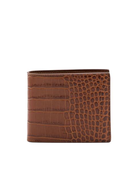 TOM FORD crocodile-embossed leather wallet