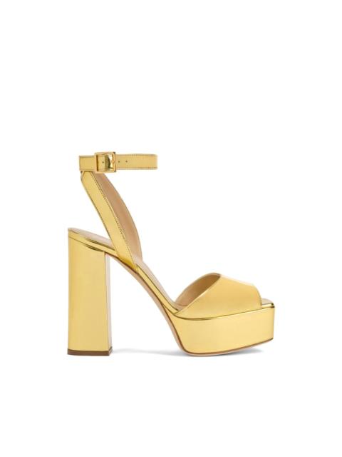 Giuseppe Zanotti mirror-effect buckle sandals