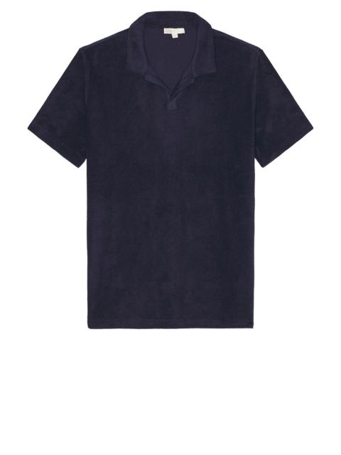 onia Towel Terry Johnny Collar Polo