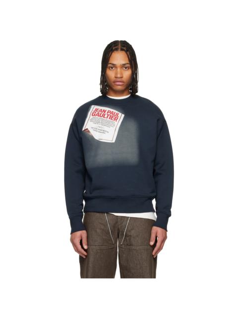 Jean Paul Gaultier Navy 'The Gaultier Label' Sweatshirt