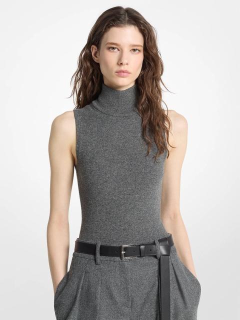 MICHAEL KORS COLLECTION Cashmere Blend Turtleneck Bodysuit