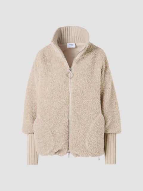 AKRIS Women's Bouclé Fleece Relaxed-Fit Coat - Oat