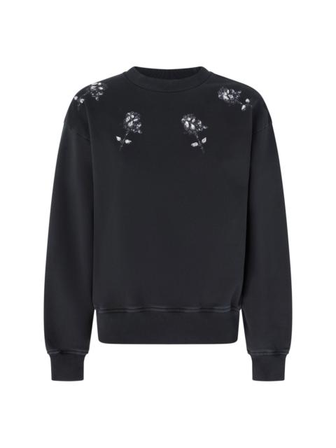 PINKO floral-print sweatshirt