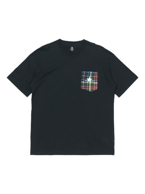 Converse Men's Converse Classic Round Neck Sports Short Sleeve Black 10020885-A02