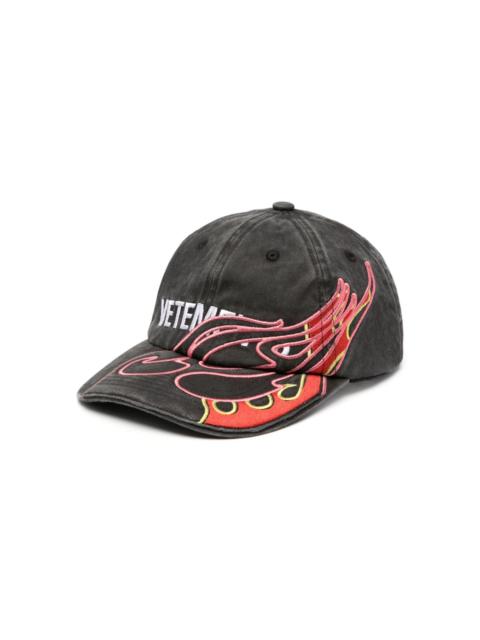 VETEMENTS embroidered cotton baseball cap