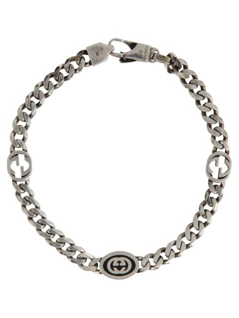 GG sterling silver chain-link bracelet