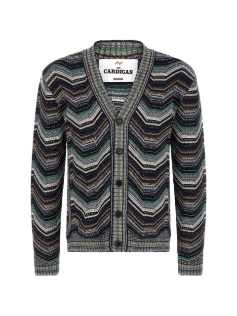 Missoni zigzag-knit V-neck cardigan