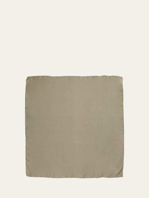 SAINT LAURENT YSL Charmeuse Silk Scarf