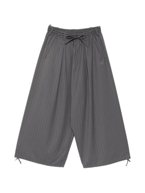 Y-3 pinstripe drawstring trousers