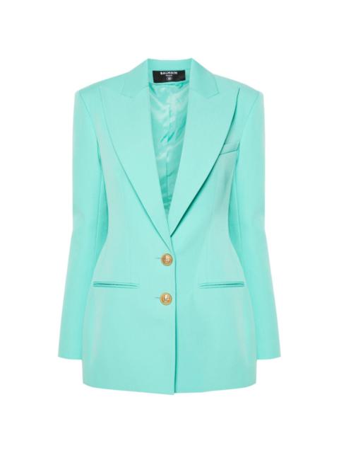 virgin wool single-breasted blazer