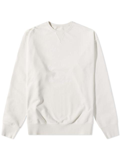 Maison Margiela Maison Margiela Embroidered Numbers Logo Crew Sweat