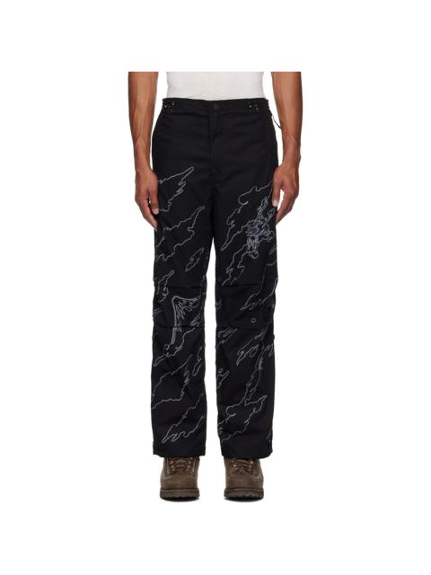 MAHARISHI Black 5340 DPM: Bonsai Sparse Snopants Trousers