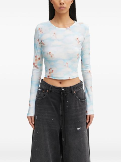 FIORUCCI cloud-pattern long-sleeve T-shirt