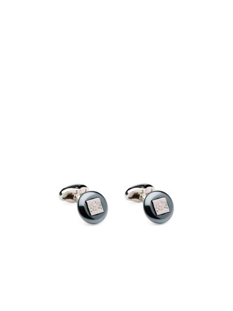 Church's Crest cufflink
Haematite & Rhodium Plated Crest Black