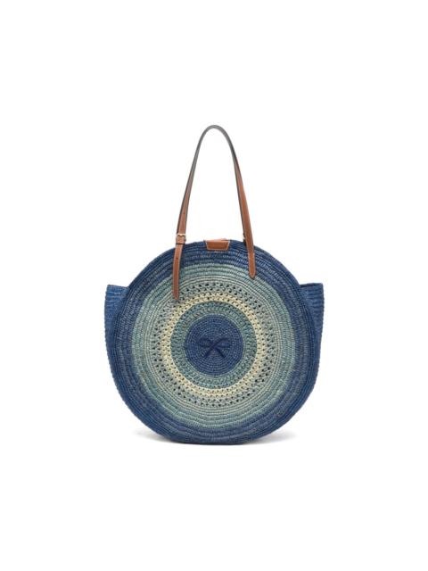 Anya Hindmarch Round Bow raffia tote bag