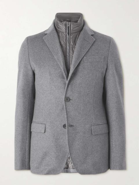 Herno Cashmere Blazer with Removable Quilted Shell Gilet