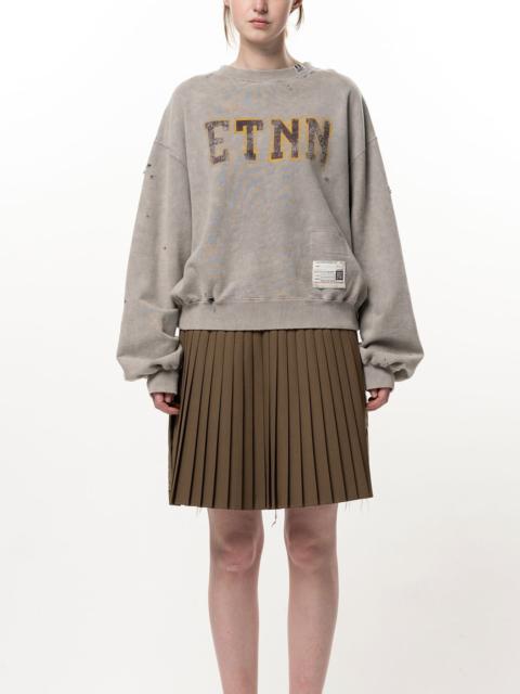 Maison MIHARAYASUHIRO Bleached College Print Sweatshirt