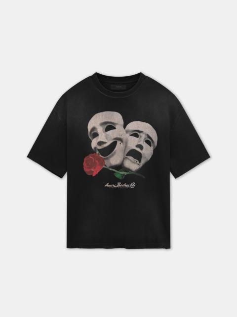 AMIRI THEATRE MASKS OVERSIZED TEE | REVERSIBLE