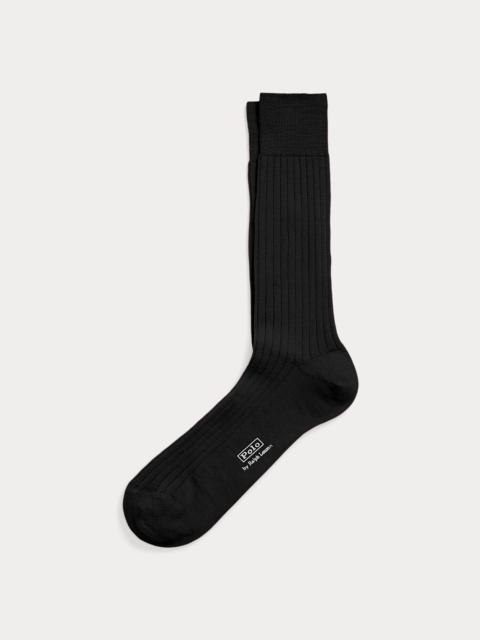 Polo Ralph Lauren Ribbed Merino Wool-Blend Dress Socks