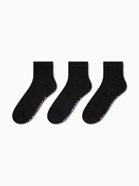 Converse 3-Pack Wordmark Quarter Socks