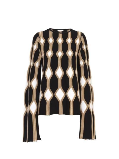 Chloé TRUMPET-SLEEVE SWEATER