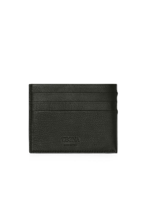 ZEGNA dark olive green SECONDSKIN card case