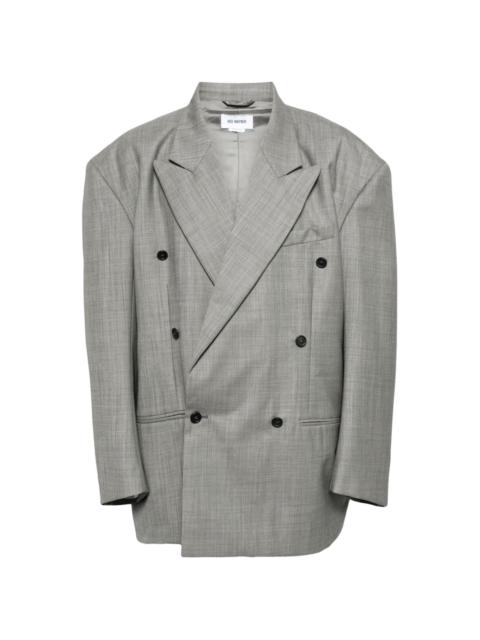 HED MAYNER double-breasted wool blazer