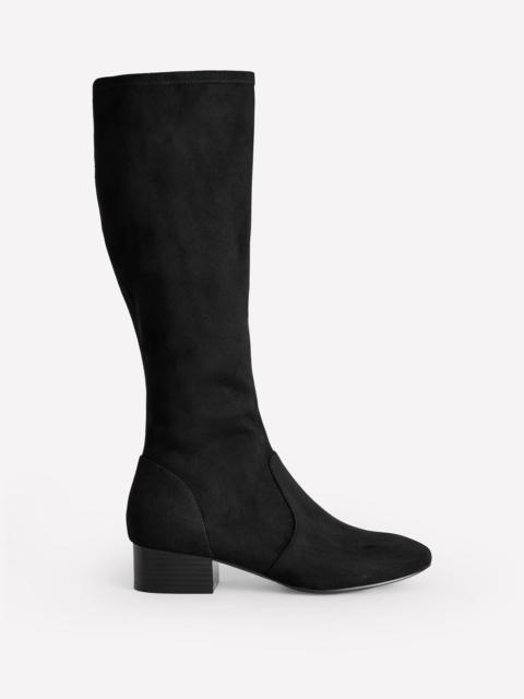 BODEN Flat Stretch Knee Boot-Black