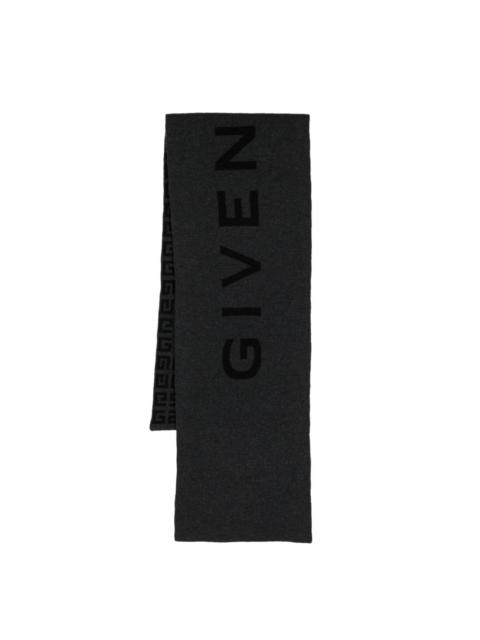 Givenchy reversible logo-intarsia scarf
