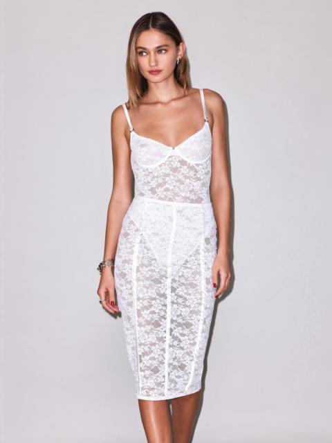 Fleur du Mal Le Stretch Lace Pencil Skirt