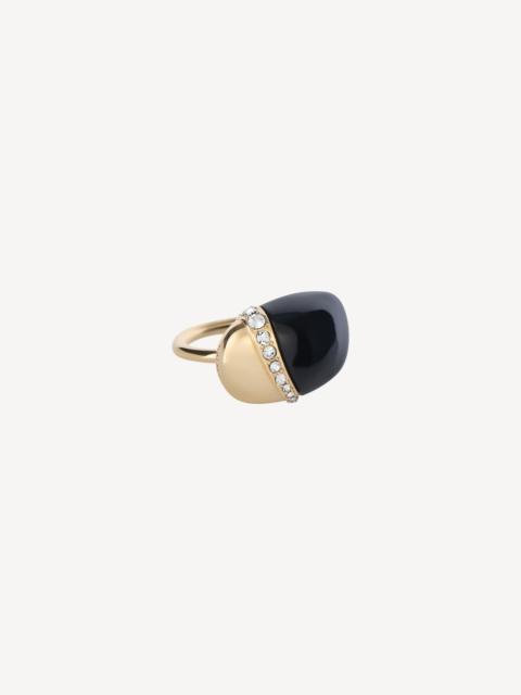 Balmain Organic ring in lacquered brass
