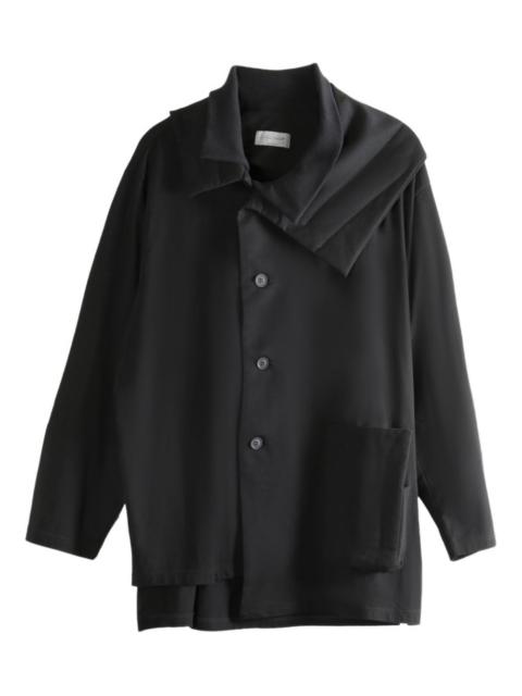 Yohji Yamamoto quilted-panelled coat