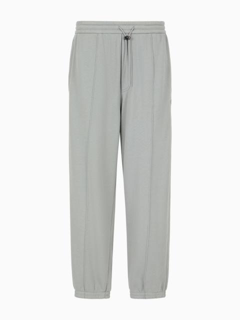 Soft-touch jersey joggers with ribbing