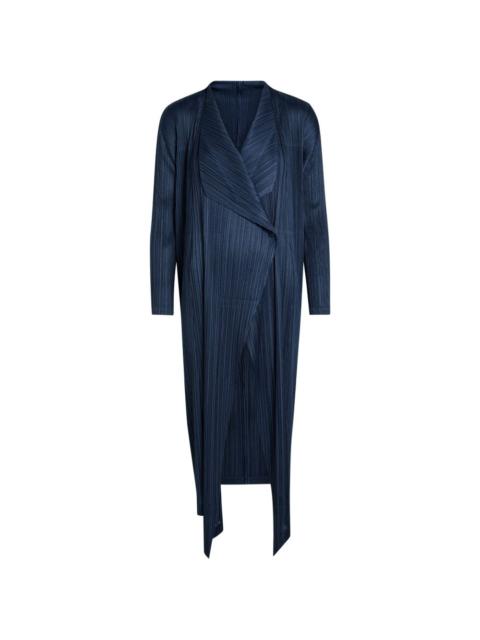 Pleats Please Issey Miyake pleated wrap coat