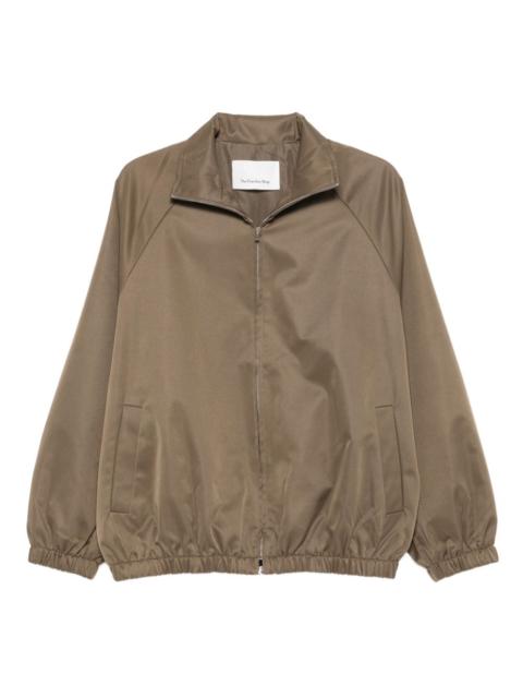 The Frankie Shop zip-front elasticated-hem jacket