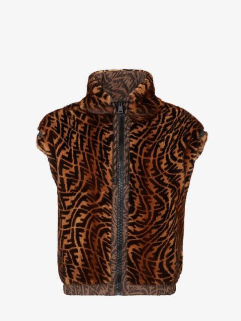 FENDI Brown mink gilet